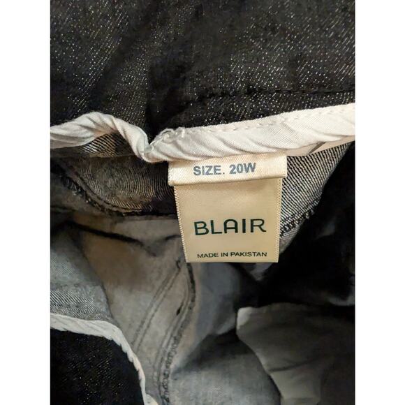 Blair Denim Jeans Capris Plus Size 20W 20 W Pockets Cropped Pants PullON Stretch - Picture 3 of 4